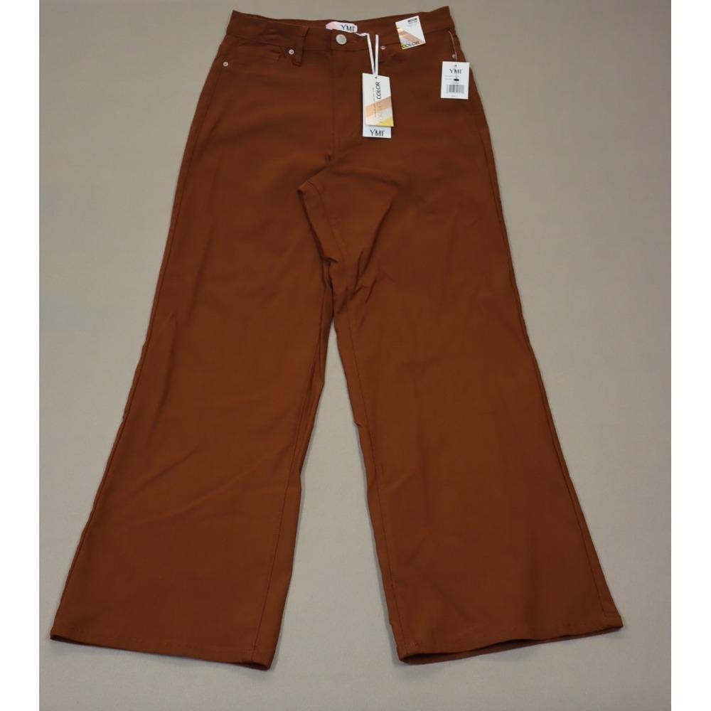 YMI Juniors Fitted Hyperstretch Wide Leg Copper Pants Size Large